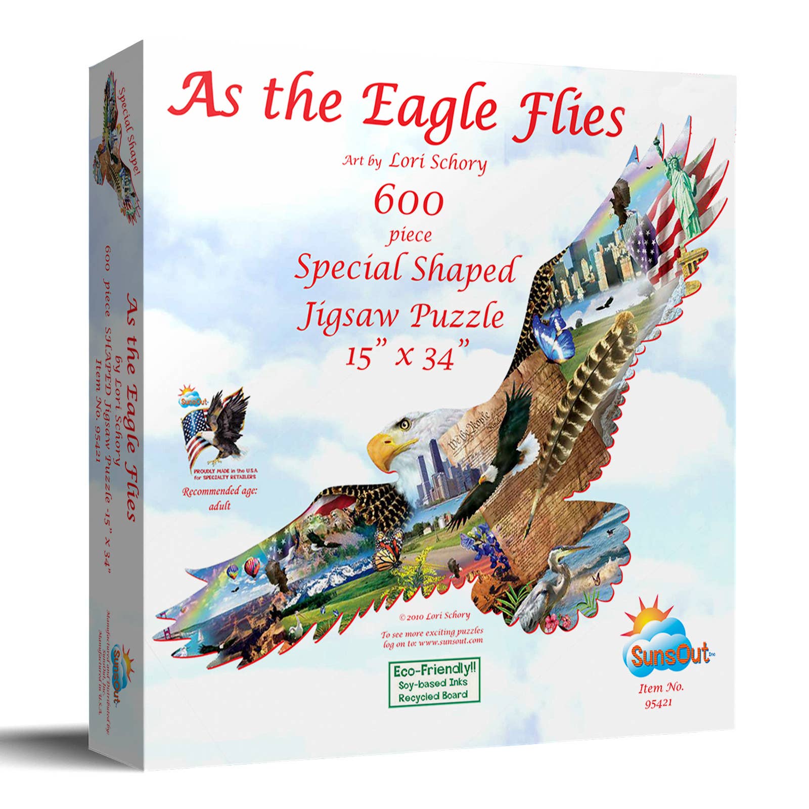 As the Eagle Flies SHAPED Puzzle