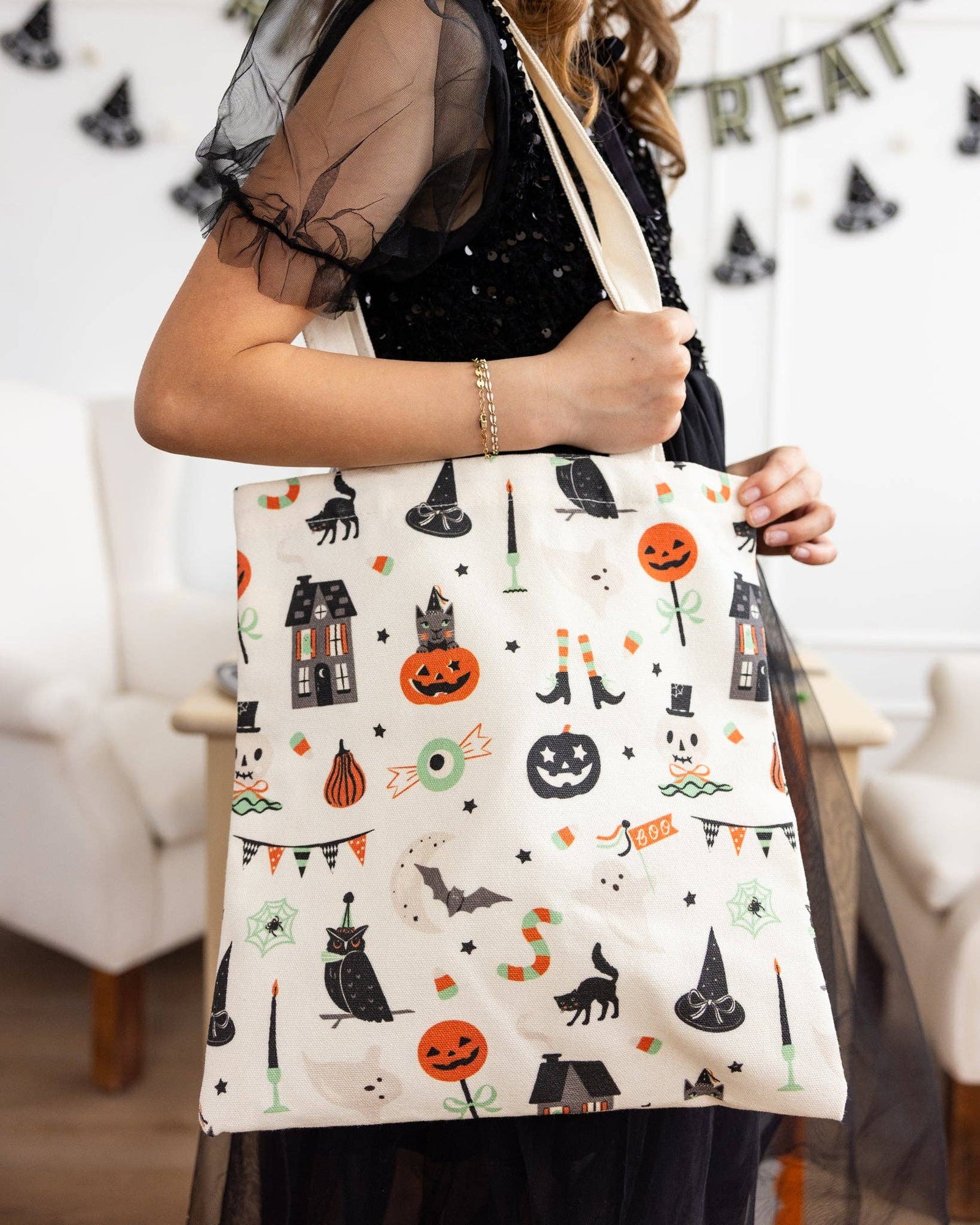 TTS1215 - Tricks & Treats Canvas Tote Bag