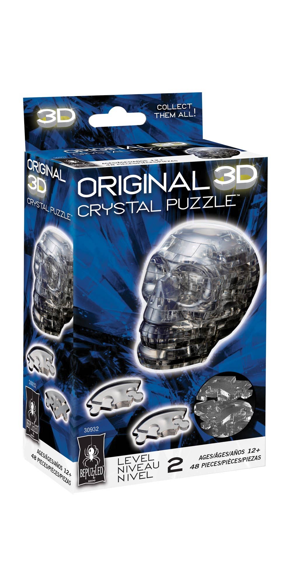 Std. Crystal Puzzle-Skull (black)