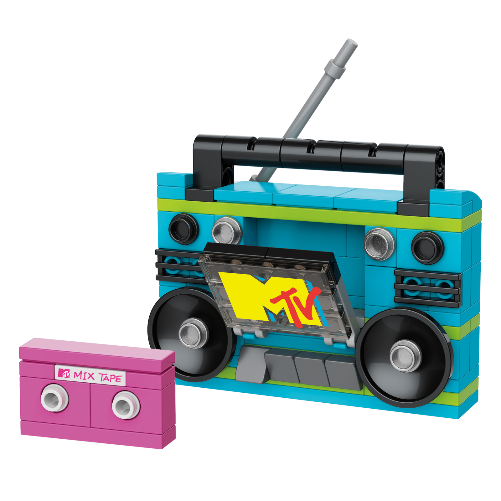 MTV Boombox Brick Building Set