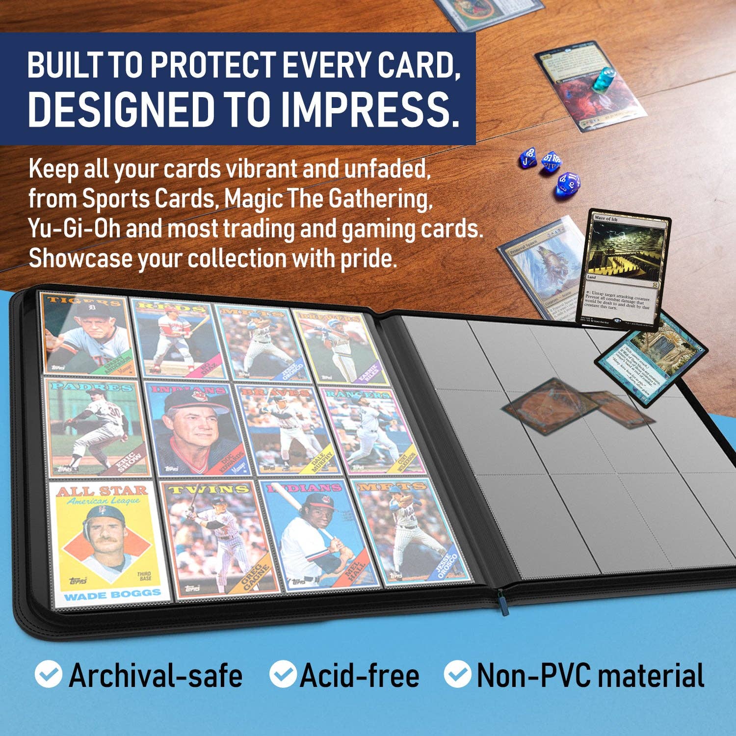Premium TCG Card Binder - Black