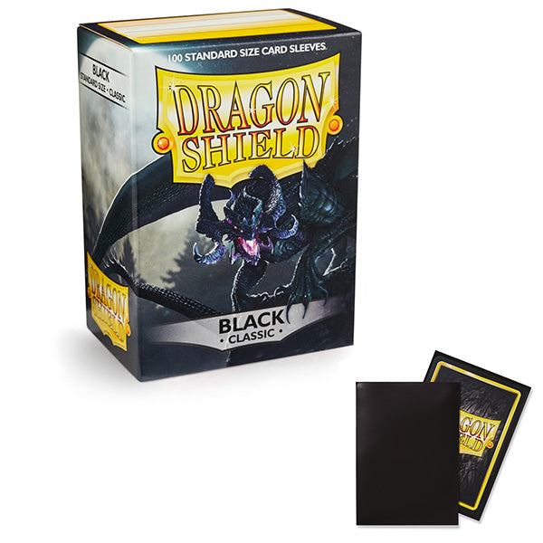 Dragon Shield Sleeves: Standard - Classic Black  100 ct
