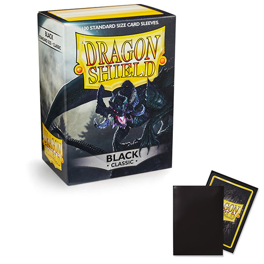 Dragon Shield Sleeves: Standard - Classic Black  100 ct