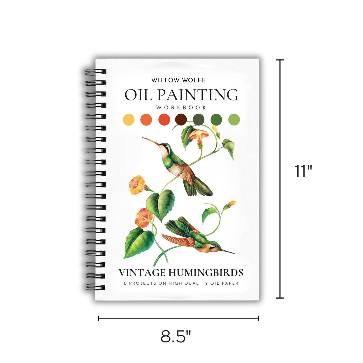 Vintage Hummingbirds Oil Workbook by Willow Wolfe - Limited Quantities