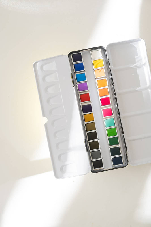 24 Color Watercolor Palette