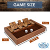 9 Number Shut the Box Board Game, 11 in.