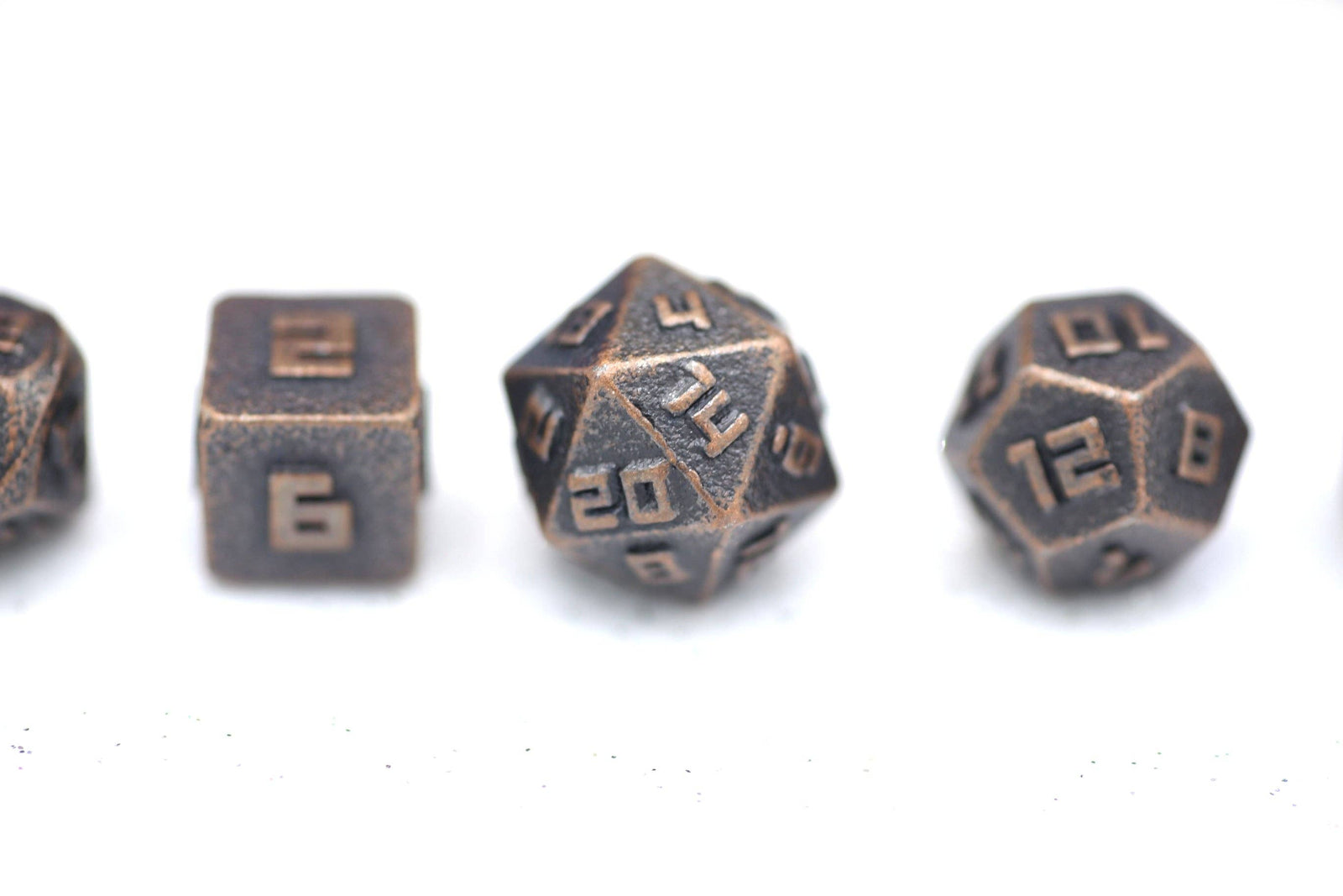 10MM Mini RPG Dice Set - Ancient Copper