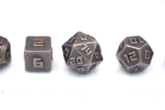 10MM Mini RPG Dice Set - Ancient Copper